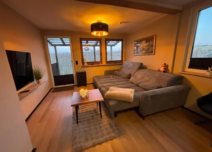 Feriehus Fuxbau Design-ferienhaus Im Harz Mit Sauna Und Kamin Thale