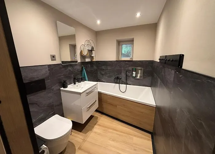 Fuxbau Design-ferienhaus Im Harz Mit Sauna Und Kamin ثال