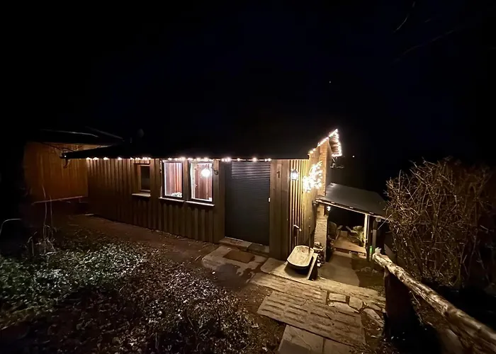 Fuxbau Design-ferienhaus Im Harz Mit Sauna Und Kamin ثال